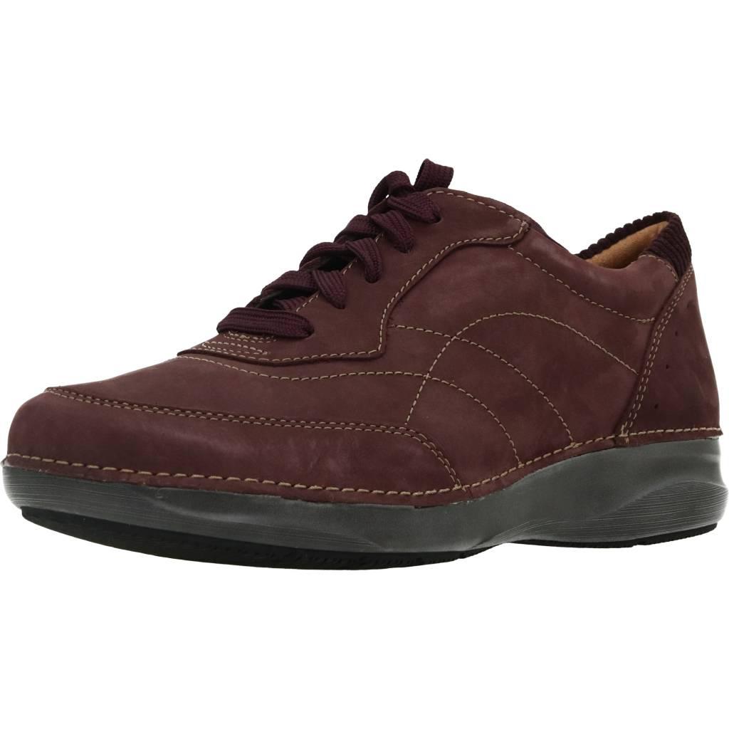 CLARKS APPLEY TIE en color BURDEOS (1)