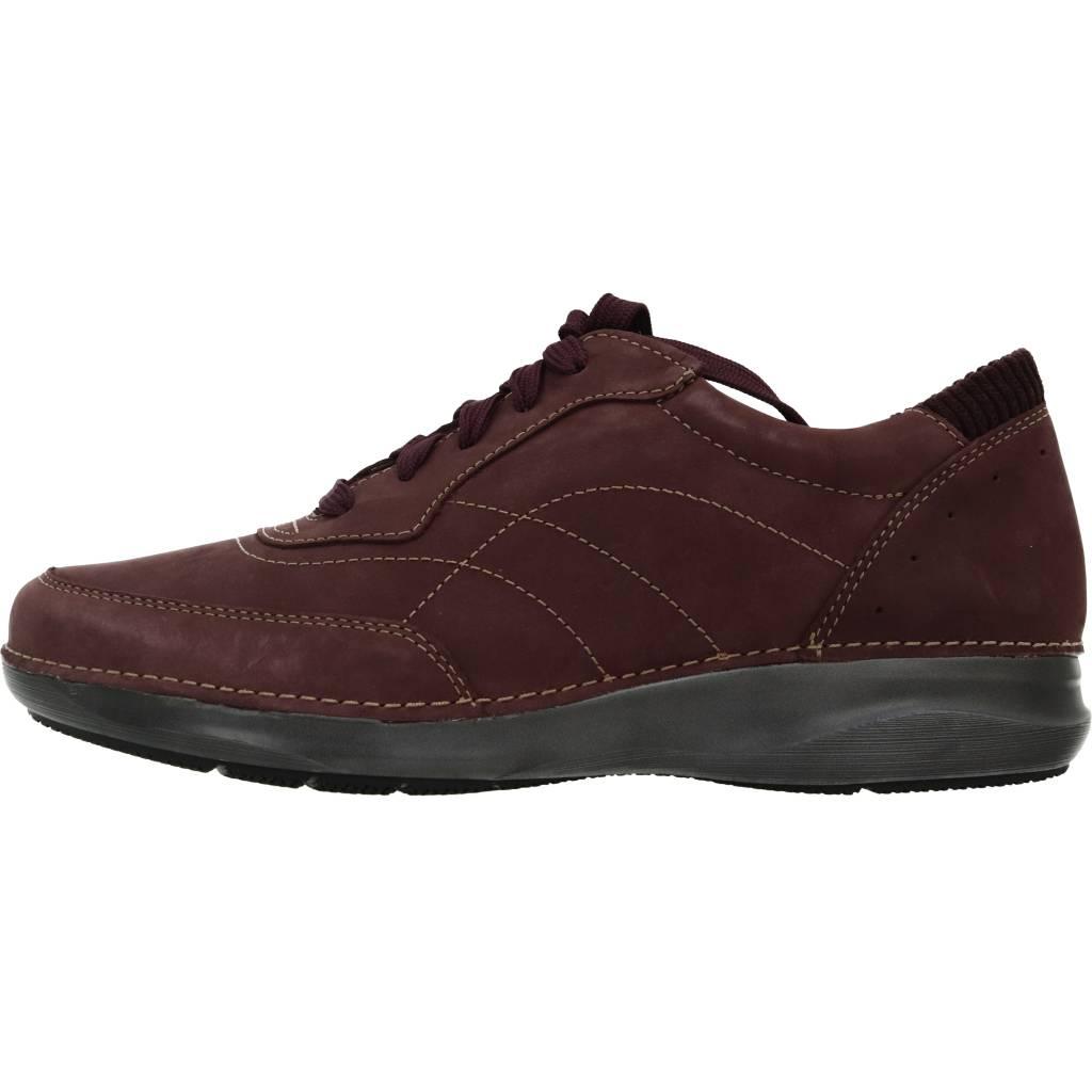CLARKS APPLEY TIE en color BURDEOS (2)