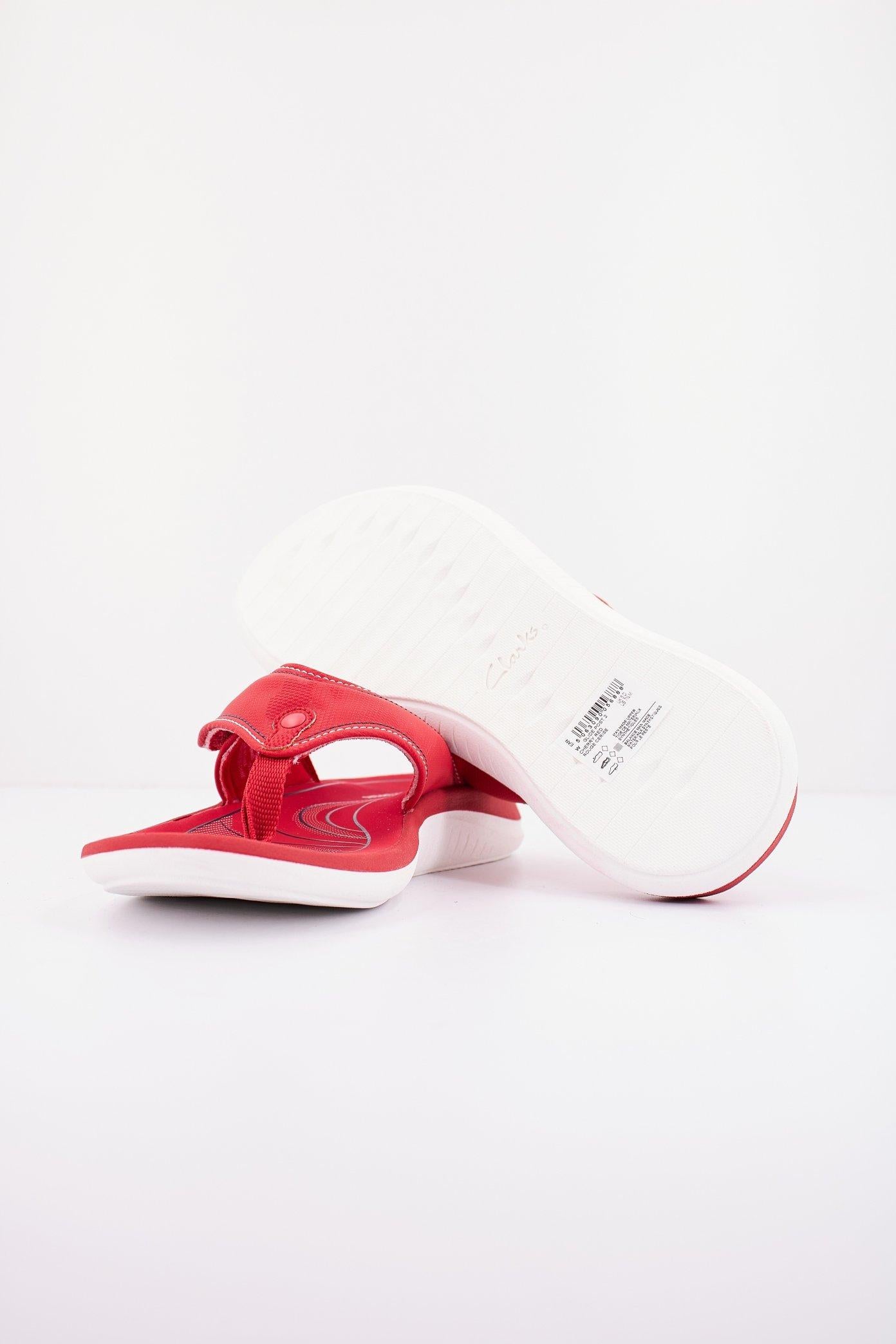 CLARKS GLIDE POST en color ROJO (4)