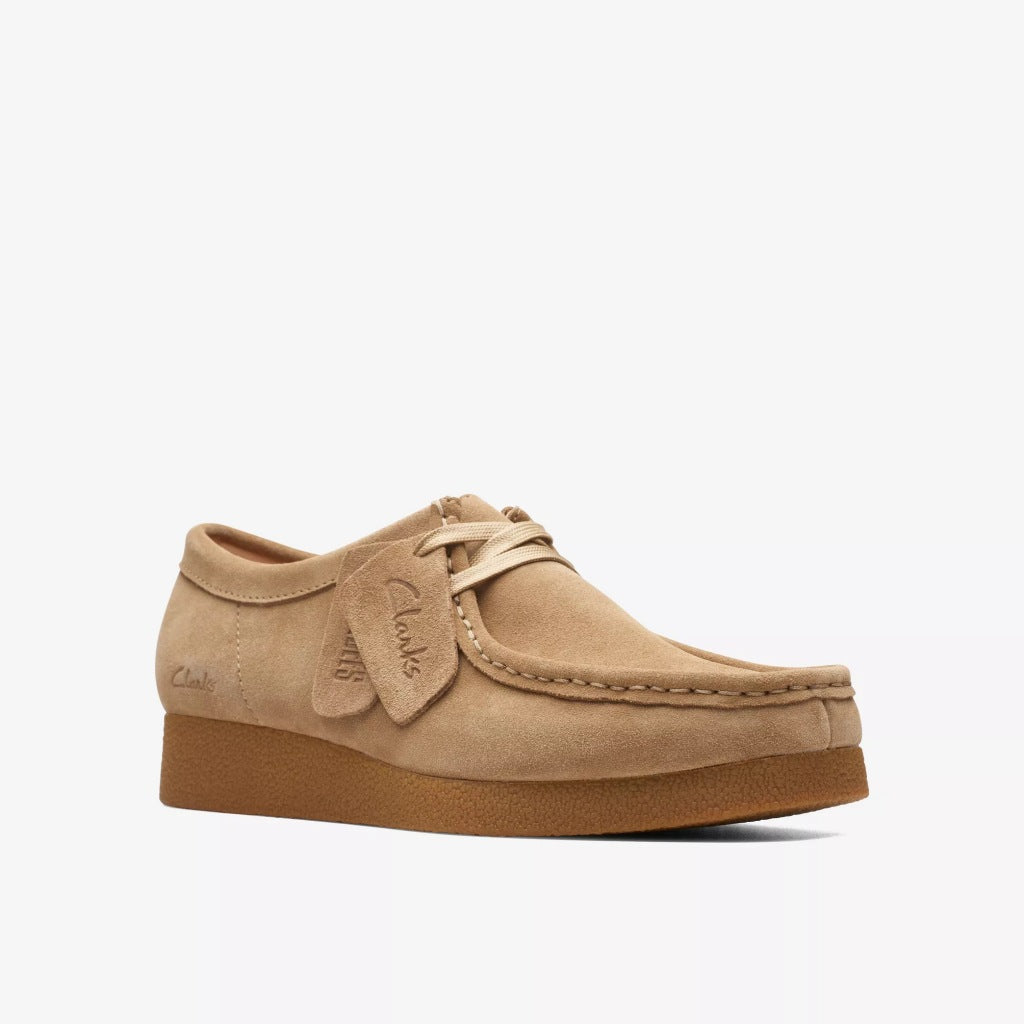 CLARKS WALLABEE EVO SHOE en color MARRON CLARO (2)
