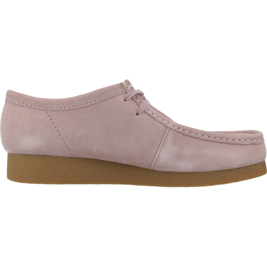 CLARKS WALLABEE EVO en color ROSA (4)
