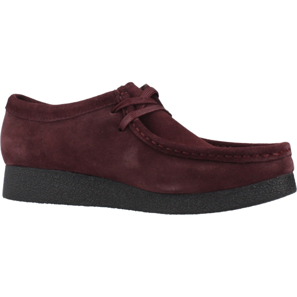 CLARKS WALLABEE EVO SH en color BURDEOS (5)