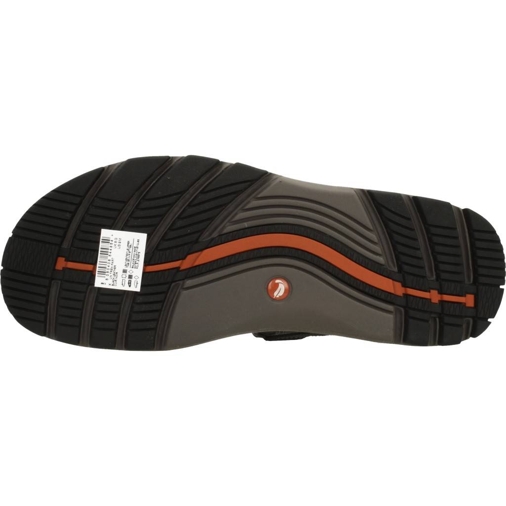 CLARKS UN TREK PART BLACK LEATHER en color NEGRO (7)