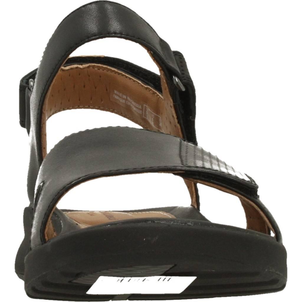 CLARKS UN ADORN CALM BLACK LEATHE en color NEGRO (6)