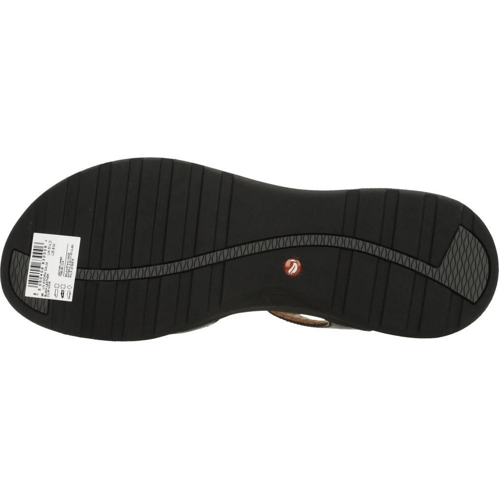 CLARKS UN ADORN CALM BLACK LEATHE en color NEGRO (7)