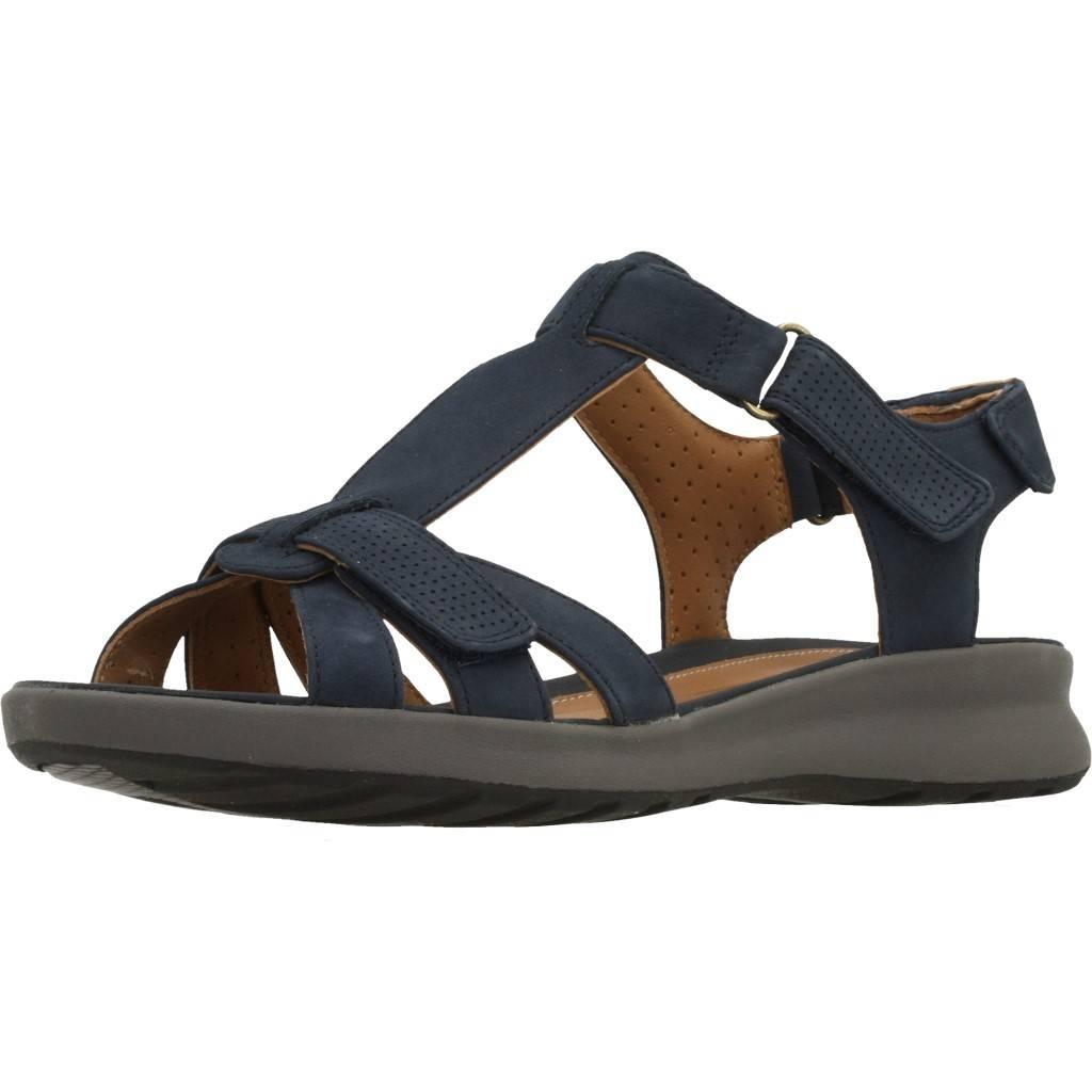CLARKS UN ADORN VIBE NAVY NUBUCK en color AZUL (1)