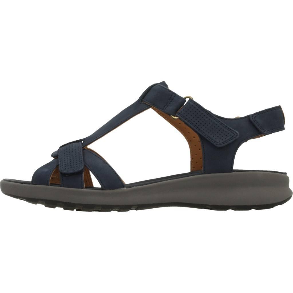 CLARKS UN ADORN VIBE NAVY NUBUCK en color AZUL (2)