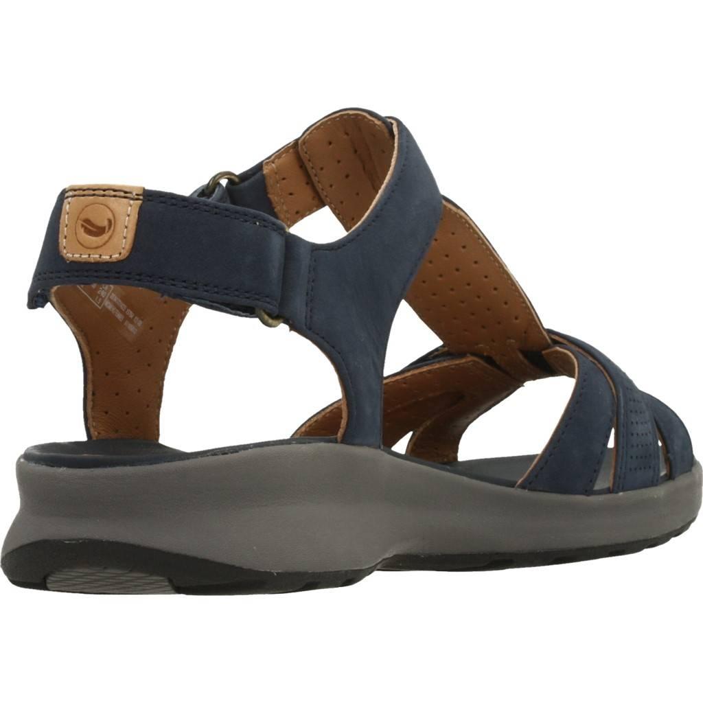 CLARKS UN ADORN VIBE NAVY NUBUCK en color AZUL (3)