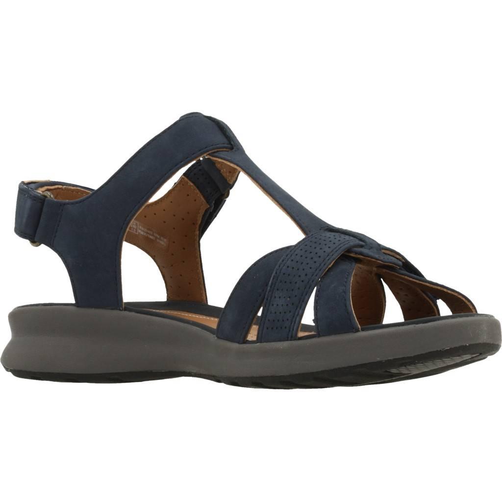 CLARKS UN ADORN VIBE NAVY NUBUCK en color AZUL (5)
