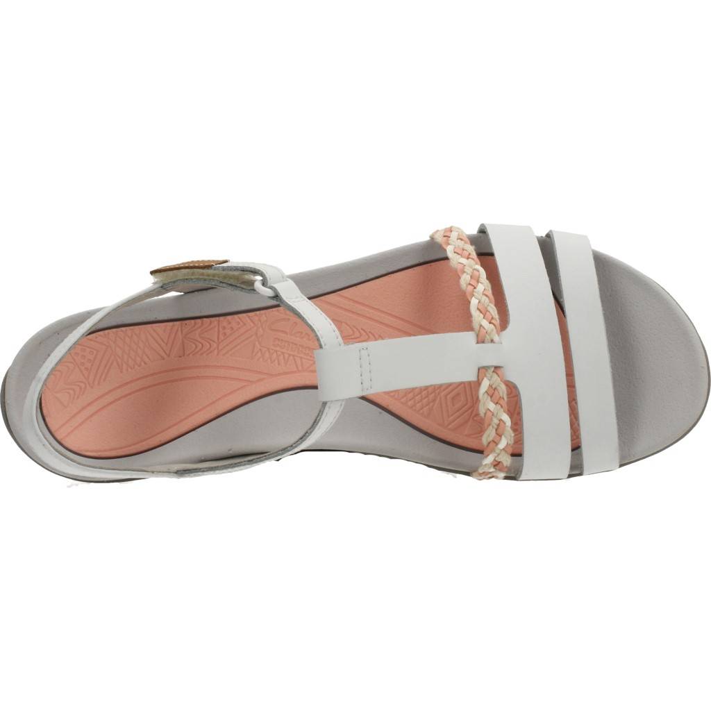 CLARKS TEALITE GRACE WHITE LEATHE en color BLANCO (8)