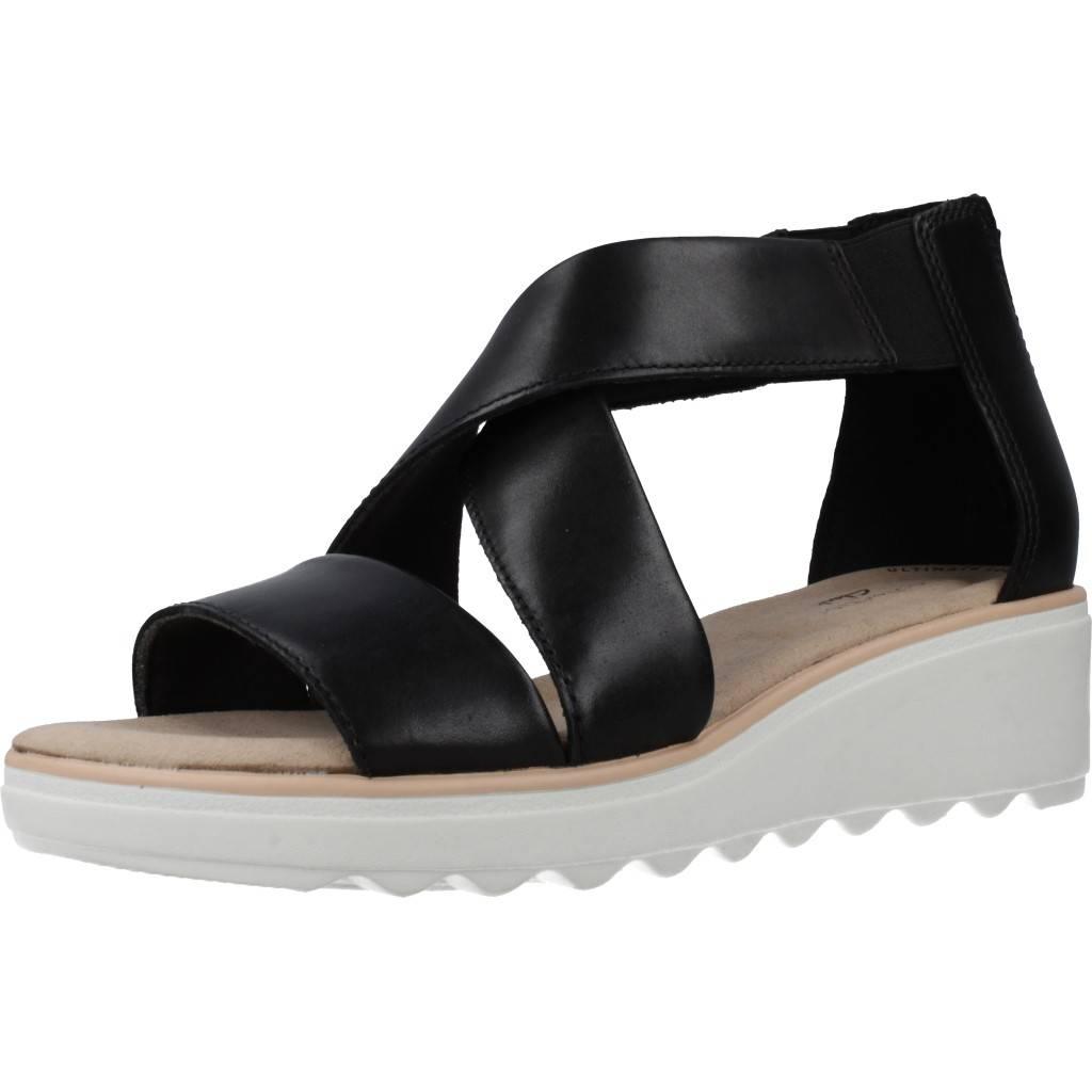 CLARKS JILLIAN RISE BLACK LEATHER en color NEGRO (1)