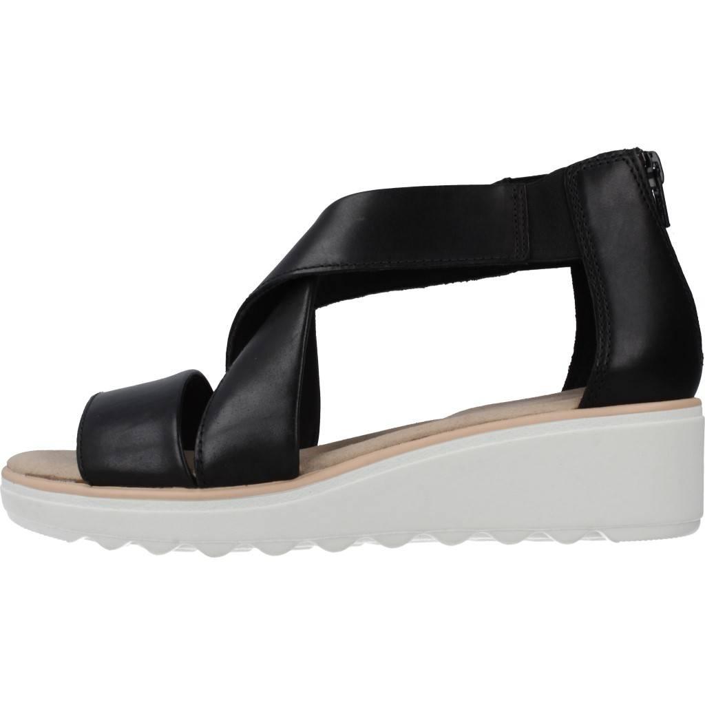 CLARKS JILLIAN RISE BLACK LEATHER en color NEGRO (2)