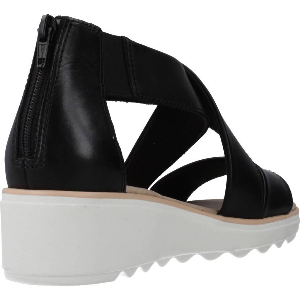 CLARKS JILLIAN RISE BLACK LEATHER en color NEGRO (3)