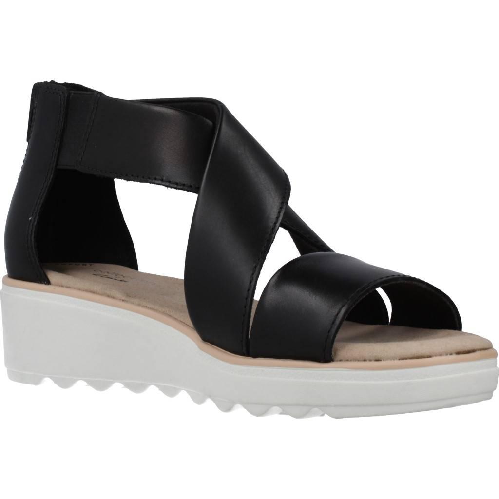 CLARKS JILLIAN RISE BLACK LEATHER en color NEGRO (5)