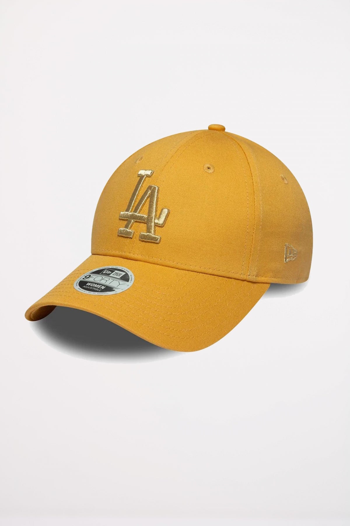 NEW ERA LA DODGERS WOMENS METALLIC YELLOW FORTY ADJUSTABLE CAP en color AMARILLO (1)
