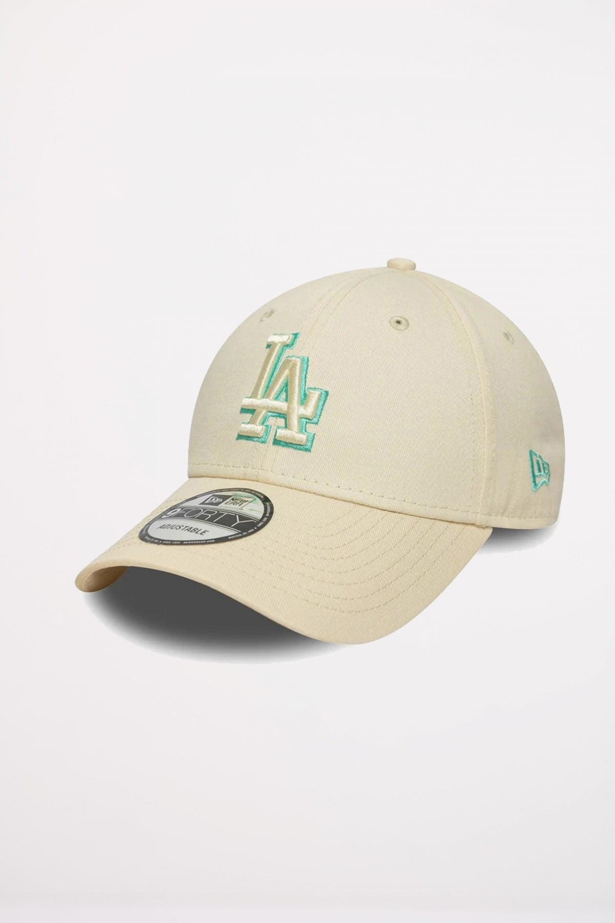 NEW ERA LA DODGERS TEAM OUTLINE CREAM FORTY ADJUSTABLE CAP en color BEIS (1)