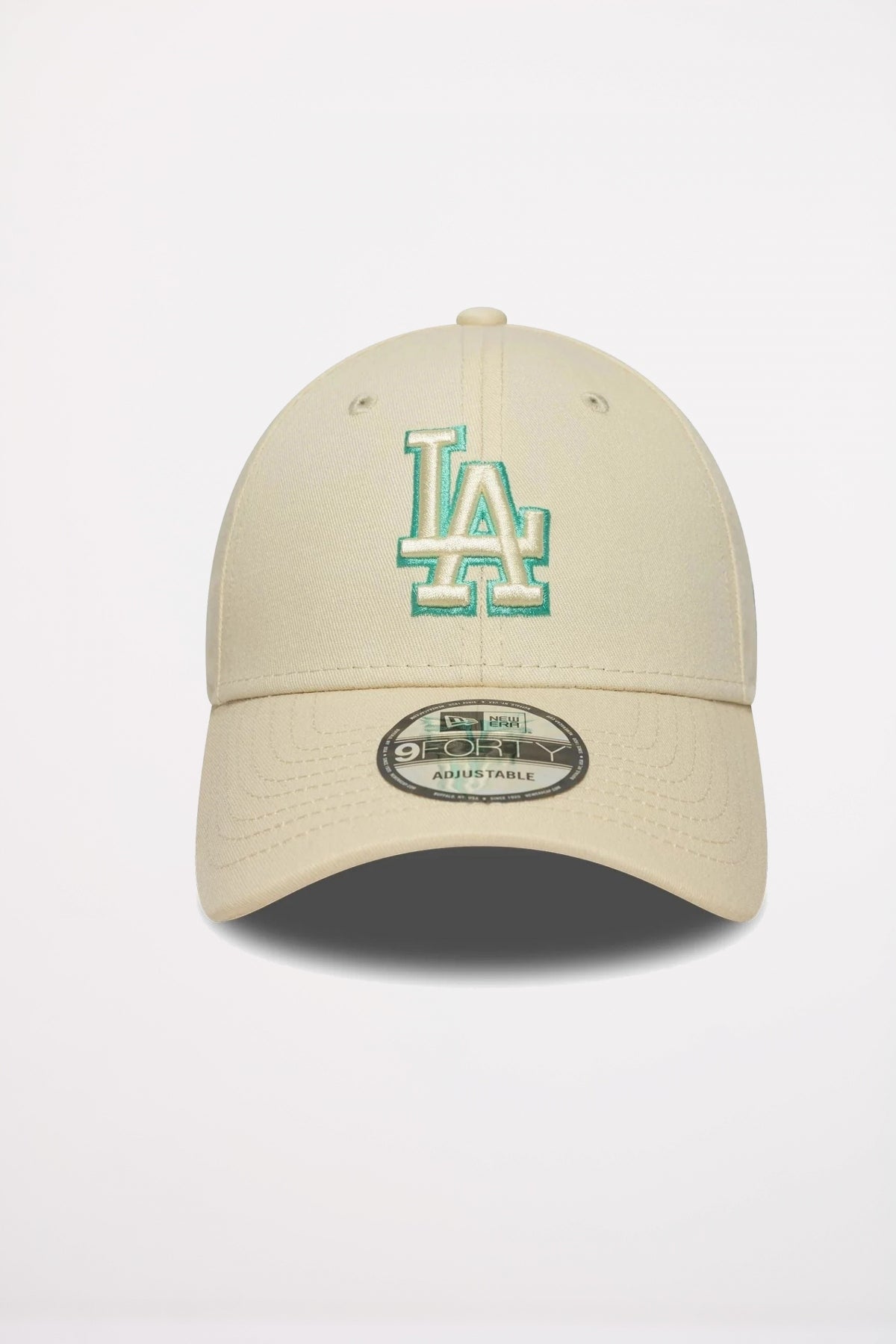 NEW ERA LA DODGERS TEAM OUTLINE CREAM FORTY ADJUSTABLE CAP en color BEIS (2)