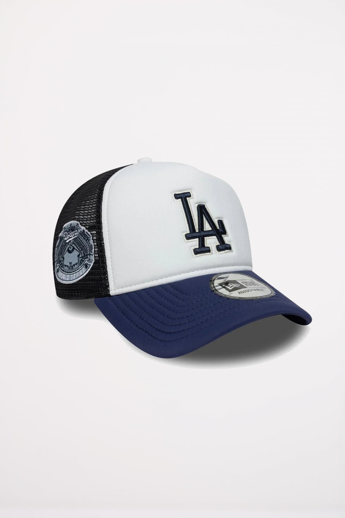 NEW ERA LA DODGERS MLB WORLD SERIES NAVY FORTY E-FRAME TRUCKER ADJUSTAB en color AZUL (1)