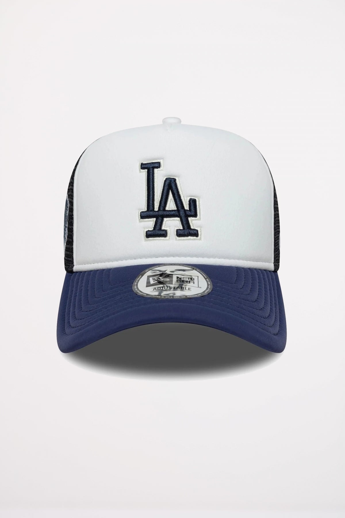NEW ERA LA DODGERS MLB WORLD SERIES NAVY FORTY E-FRAME TRUCKER ADJUSTAB en color AZUL (2)