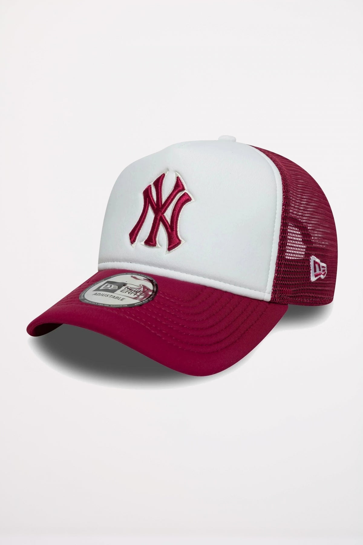 NEW ERA NEW YORK YANKEES MLB WORLD SERIES DARK RED FORTY E-FRAME TRUCKE en color BLANCO (3)