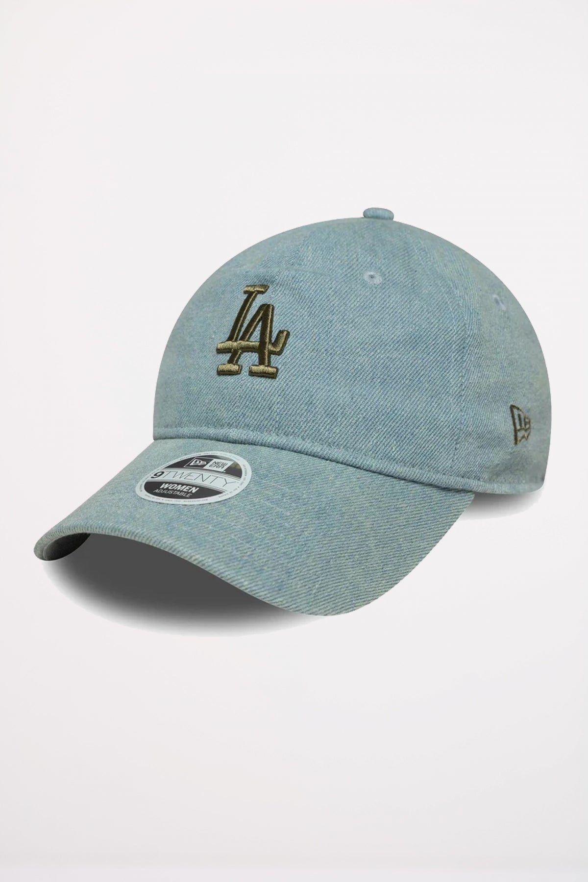 NEW ERA LA DODGERS WOMENS MLB DENIM PASTEL BLUE TWENTY ADJUSTABLE CAP en color AZUL (1)