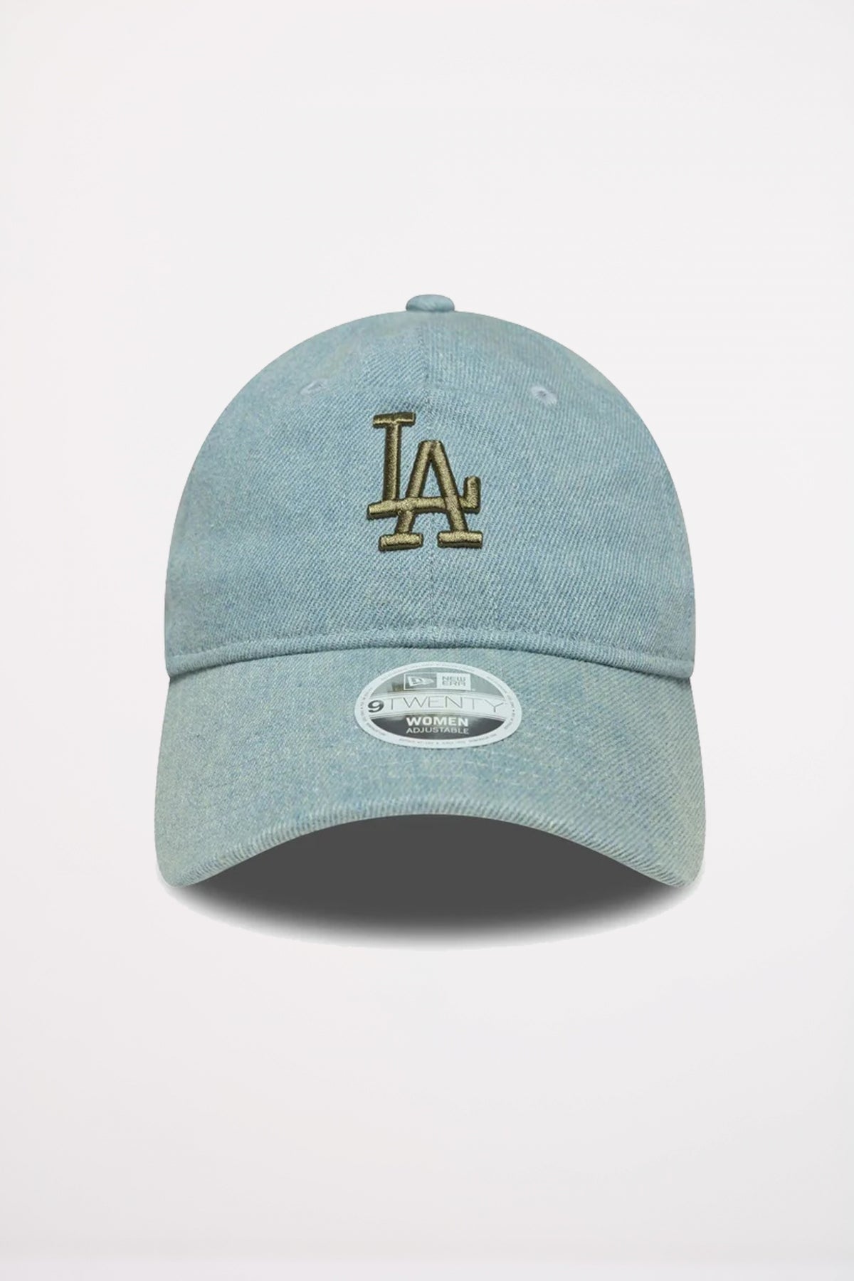 NEW ERA LA DODGERS WOMENS MLB DENIM PASTEL BLUE TWENTY ADJUSTABLE CAP en color AZUL (2)