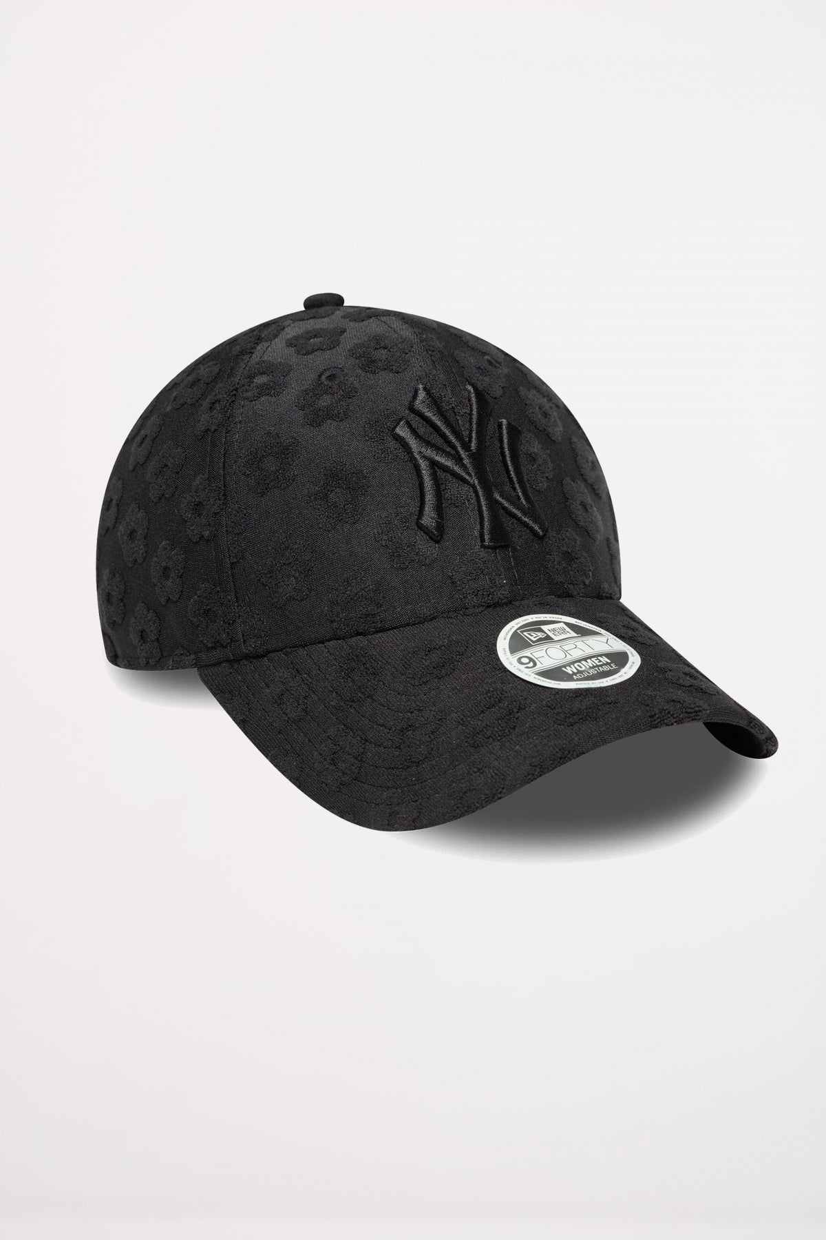 NEW ERA NEW YORK YANKEES WOMENS MLB FLORAL TOWELLING BLACK FORTY ADJUST en color NEGRO (3)