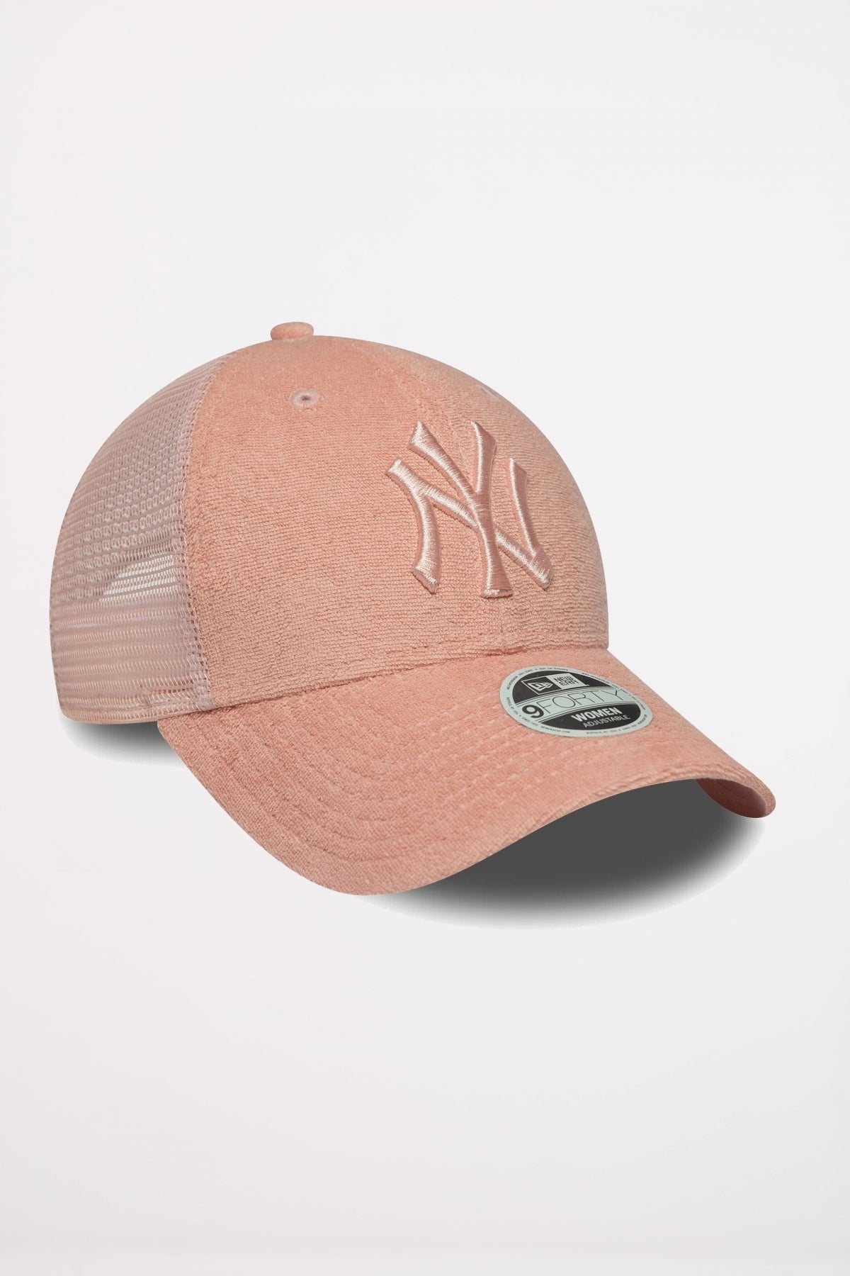 NEW ERA NEW YORK YANKEES WOMENS FABRIC PASTEL PINK FORTY TRUCKER ADJUST en color ROSA (3)