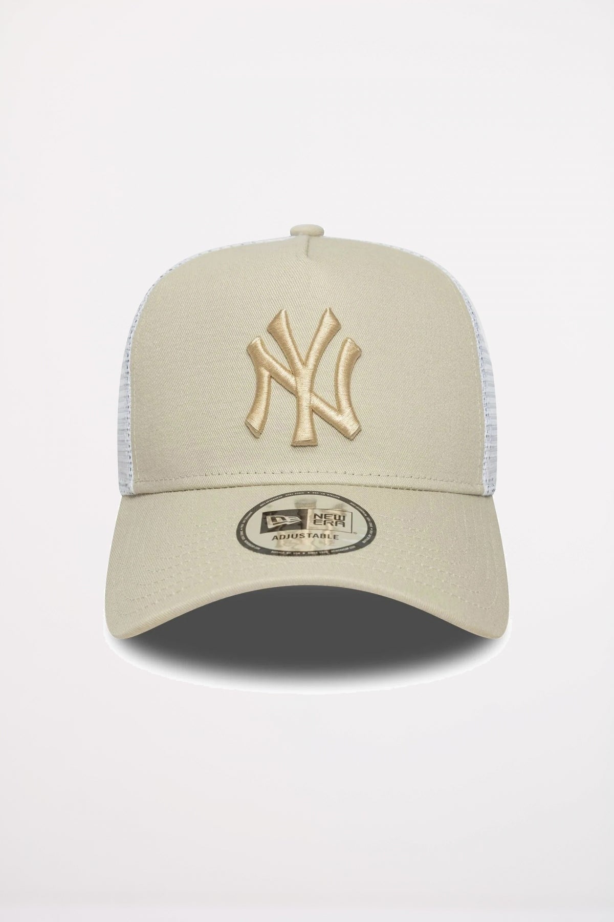 NEW ERA NEW YORK YANKEES MLB LEAGUE ESSENTIAL FORTY TRUCKER E-FRAME en color BEIS (2)