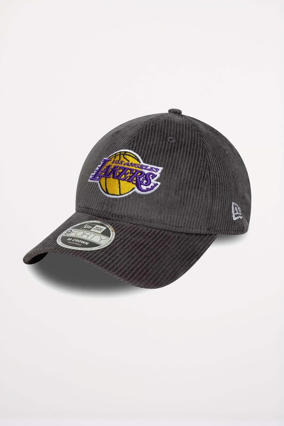 NEW ERA LA LAKERS MLB CORD DARK GREY FORTY M-CROWN en color GRIS (1)