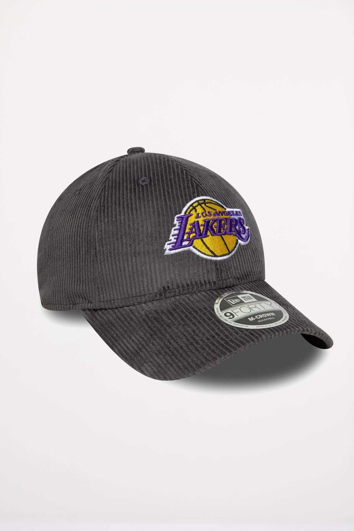 NEW ERA LA LAKERS MLB CORD DARK GREY FORTY M-CROWN en color GRIS (3)