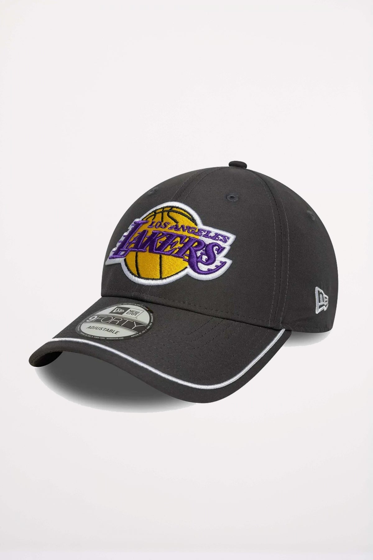 NEW ERA LA LAKERS NBA PIPING DARK GREY FORTY en color GRIS (1)