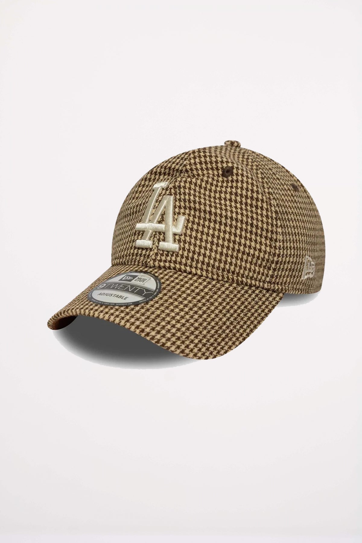 NEW ERA LA DODGERS MLB HOUNDSTOOTH BROWN TWENTY en color MARRON (1)