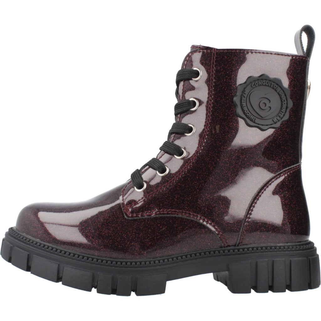 CONGUITOS TROOPER BOOT PATENT en color BURDEOS (2)