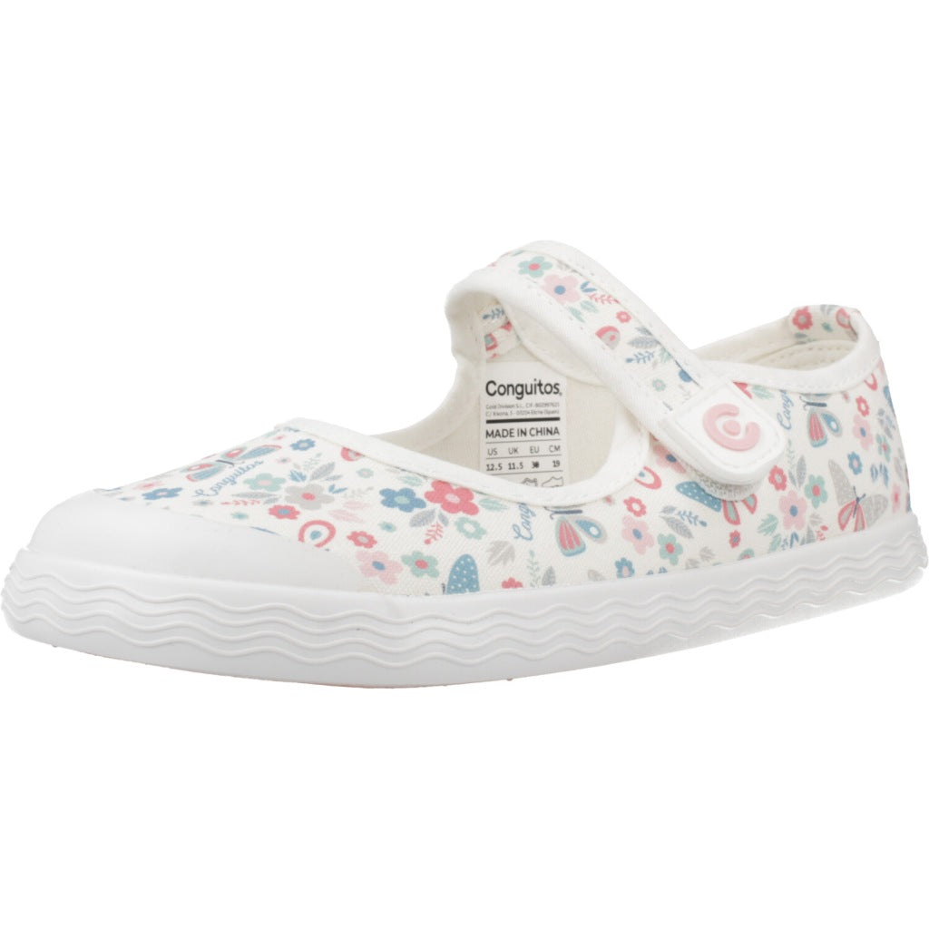 CONGUITOS CANVAS MARY JANE en color BLANCO (1)