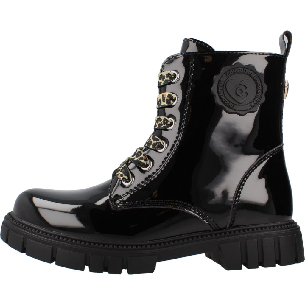 CONGUITOS COSH MILITARY BOOTS PATENT en color NEGRO (2)