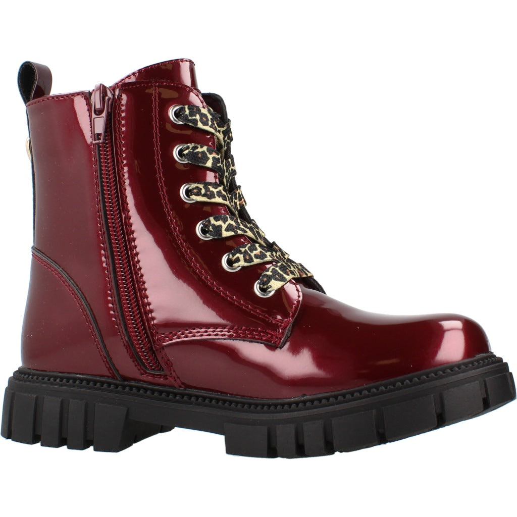 CONGUITOS COSH MILITARY BOOTS PATENT en color BURDEOS (5)
