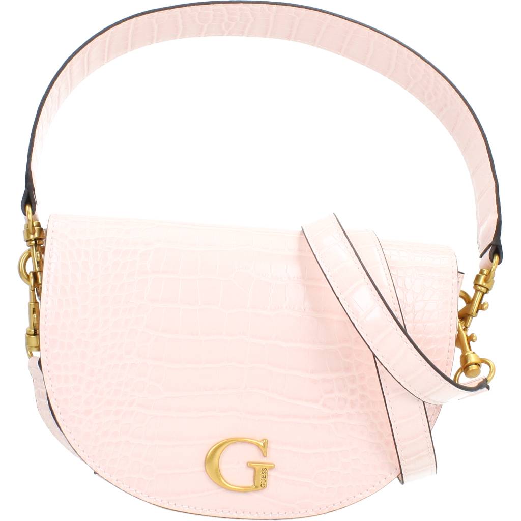 GUESS DANNA SADDLE BAG en color ROSA (2)
