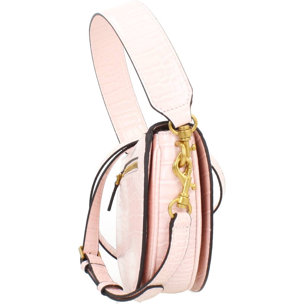 GUESS DANNA SADDLE BAG en color ROSA (4)
