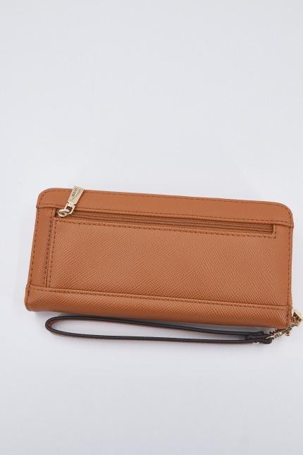 GUESS SWZG LAUREL SLG LARGE ZIP A en color MARRON (2)