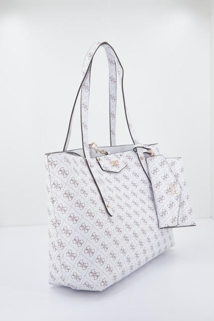 GUESS ECO BRENTON TOTE en color BLANCO (2)