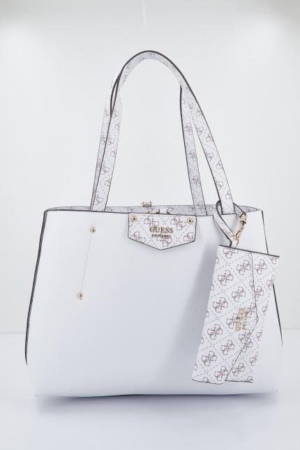 GUESS ECO BRENTON TOTE en color BLANCO (4)