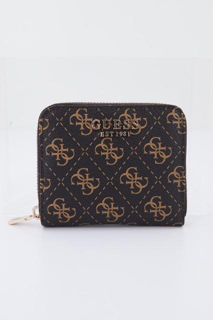 GUESS LAUREL SLG SMALL ZIP A en color MARRON (1)