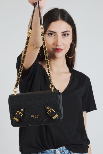 GUESS HWBA DIDI MINI CROSSBODY FL en color NEGRO (5)