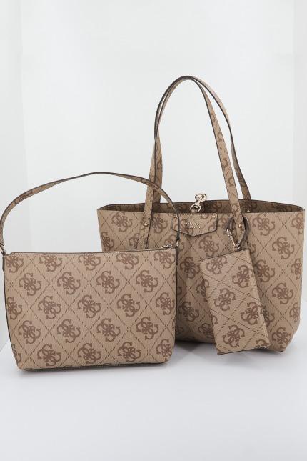 GUESS ECO BRENTON TOTE en color MARRON (1)
