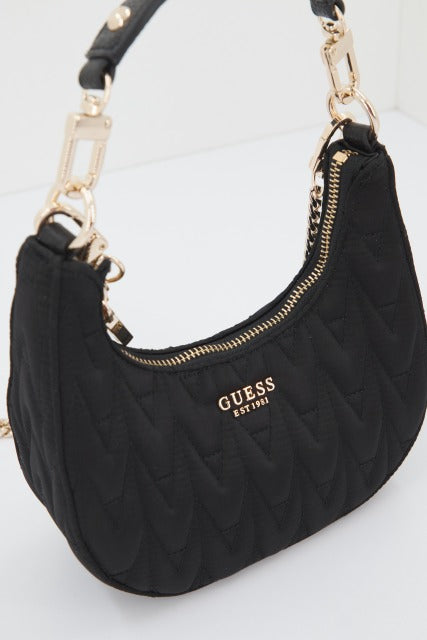 GUESS HWEG GOLDEN ROCK MINI HOBO en color NEGRO (3)