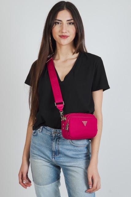 GUESS ECO GEMA CROSSBODY en color ROSA (5)