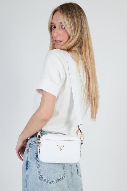 GUESS ECO GEMA CROSSBODY en color BLANCO (5)