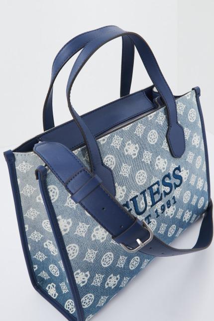 GUESS HWPD SILVANA TOTE en color AZUL (3)