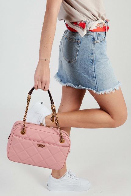 GUESS ABEY TOP ZIP en color ROSA (5)